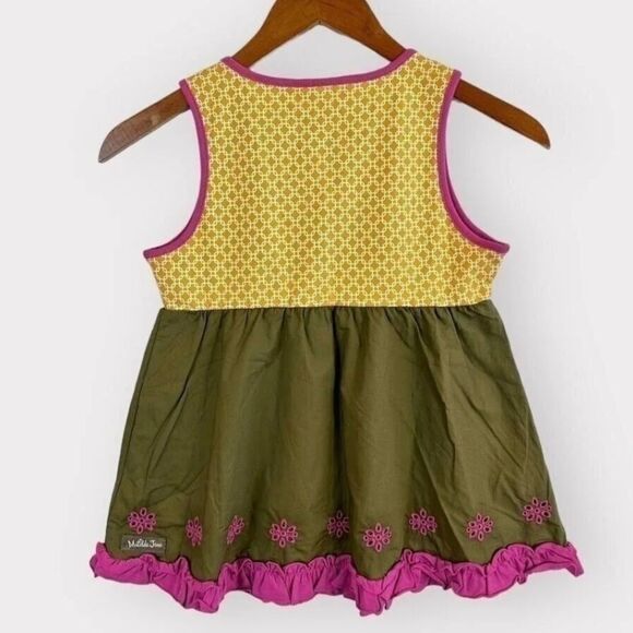 Matilda Jane Enchanted Garden Seabean Mixed Print Sleeveless Tank Tunic size 4 - Picture 3 of 8